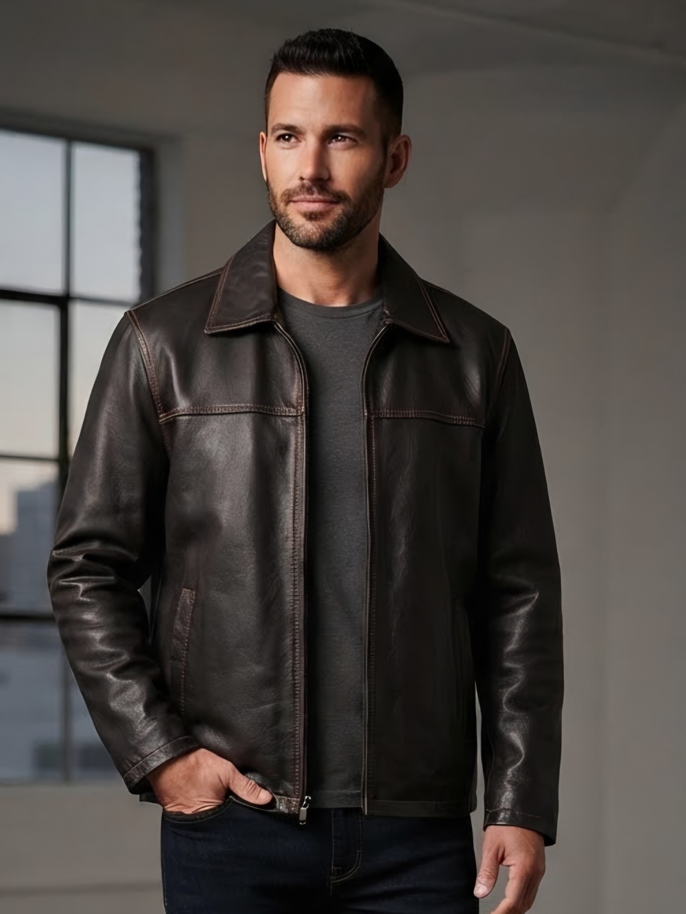 Wilke Rodriguez Vibtage Genuine Leather Jacket Size Large